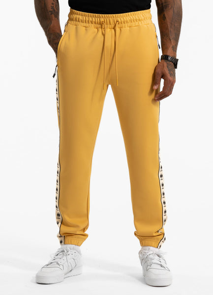 Men's jogging pants Oldschool POWERS - light yellow