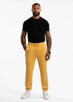Men's jogging pants Oldschool POWERS - light yellow
