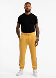 Men's jogging pants Oldschool POWERS - light yellow