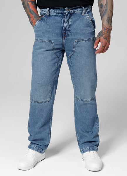 Jeanshose Blue Denim Carpenter