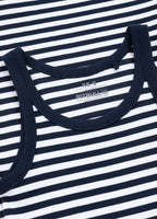 Rib LAYLA II sports dress - dark blue/white