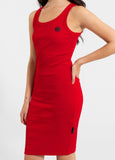 Damen Sportkleid Rib LAYLA - Rot