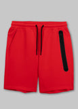 Herren Sweatshorts DOGWOOD POCKET - Fluo Rot