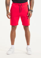 Herren Sweatshorts DOGWOOD POCKET - Fluo Rot