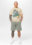 Men's Sweatshorts Washed Lancaster II - Olive Grey