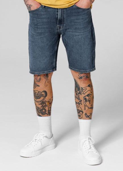 Medium Wash Highlander Denim Shorts