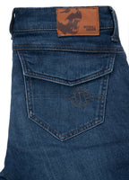 Jeans cargo shorts navy wash long track