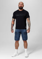 Jeans cargo shorts navy wash long track