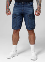 Jeans cargo shorts navy wash long track