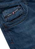Jeans cargo shorts navy wash long track