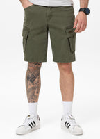 Men's Cargo Shorts SCOTT - Olive Green