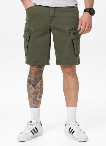 Men's Cargo Shorts SCOTT - Olive Green