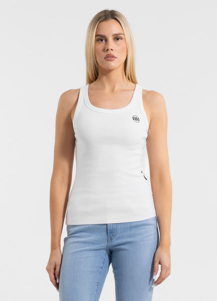 Women's Rib Tank Top LAYLA - White