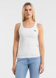 Damen Tanktop Rib LAYLA - Weiß