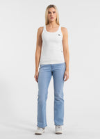 Damen Tanktop Rib LAYLA - Weiß