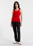 Women's Rib Tank Top LAYLA - Red
