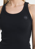 Damen Tanktop Rib LAYLA - Schwarz