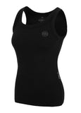 Damen Tanktop Rib LAYLA - Schwarz