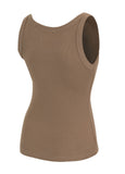 Damen Tanktop Rib LAYLA - Coyote braun