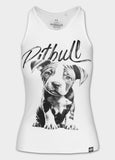 Damen Tanktop Slim Fit PUPPY - Weiß