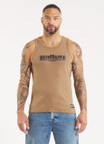 Herren Tanktop Rib BOXING - Coyote braun