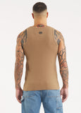 Herren Tanktop Rib BOXING - Coyote braun