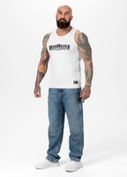 Herren Tanktop Rib BOXING - Weiß
