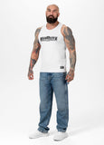 Herren Tanktop Rib BOXING - Weiß