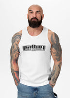 Herren Tanktop Rib BOXING - Weiß