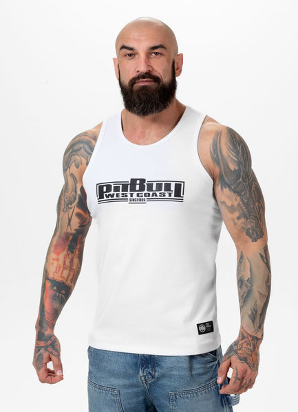 Herren Tanktop Rib BOXING - Weiß