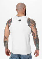 Herren Tanktop Rib BOXING - Weiß