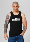 Herren Tanktop Rib BOXING- Schwarz