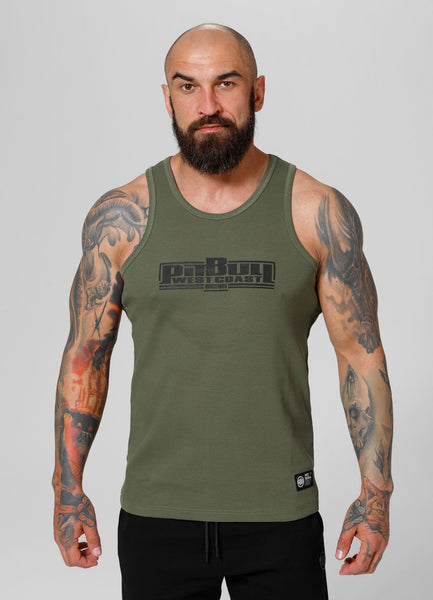 Herren Tanktop Rib BOXING - Olivgrün