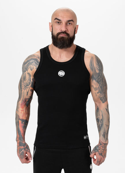 Tanktop für Herren Rib SMALL LOGO - Schwarz