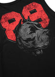 Herren Tank Top Slim Fit Dog 89 - Schwarz