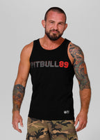 Herren Tank Top Slim Fit Dog 89 - Schwarz