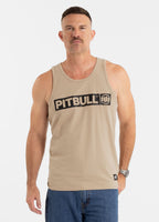 Herren Tank Top Slim Fit Hilltop - Sand