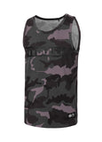 Herren Tank Top Slim Fit Hilltop - All Black Camo
