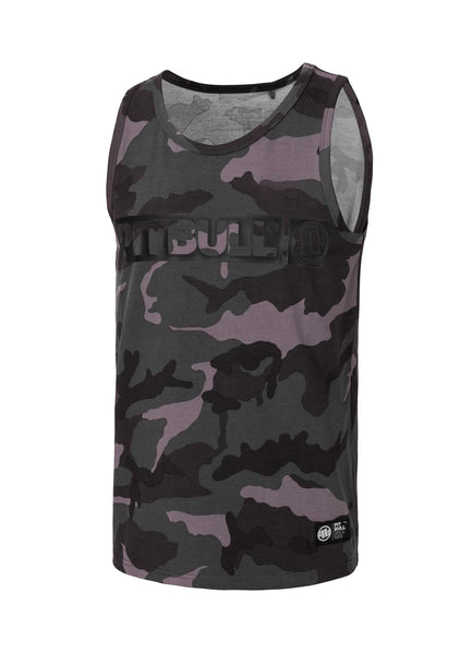 Herren Tank Top Slim Fit Hilltop - All Black Camo