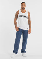 Herren Tank Top Slim Fit Hilltop - Weiß