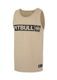 Herren Tank Top Slim Fit Hilltop - Sand