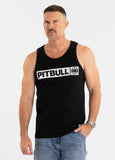 Herren Tank Top Slim Fit Hilltop - Schwarz