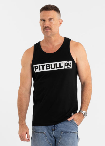 Herren Tank Top Slim Fit Hilltop - Schwarz