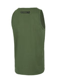 Herren Tank Top Slim Fit Hilltop - Olivgrün