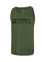 Herren Tank Top Slim Fit Hilltop - Olivgrün