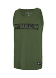 Herren Tank Top Slim Fit Hilltop - Olivgrün