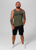 Herren Tank Top Slim Fit Hilltop - Olivgrün