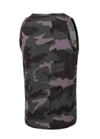 Herren Tank Top Slim Fit Small Hilltop - All Black Camo