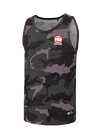 Herren Tank Top Slim Fit Small Hilltop - All Black Camo