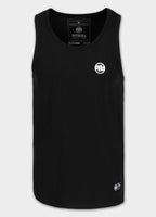 Herren Tank Top Slim Fit Small Logo - Schwarz